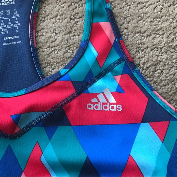 Adidas Climalite Molded Cup Racerback Sports Bra - Picture 3 of 7